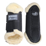 Professionals Choice Sports Products Hybrid Splint Horse Boots Fleece Horse Leg Wraps Large 11.75" Black