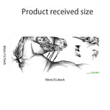 Creative Black and White Horse Wall Stickers (1pc)