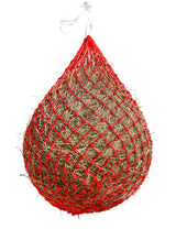 Harrison Howard Slow Feed Hay Net for Horses with 2"x2" Mesh Holes Goat Feeder Red