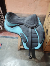 Treeless Synthetic Horse Saddle with Girth & Stirrups 13 to18 inch
