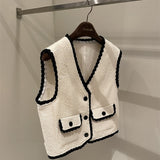 Women's Fashion Simple Wool Horse Jacket