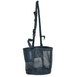 Nuburbur Horse Feed Bag for Grain Large Heavy Duty Durable Mesh Horse Feeder with Adjustable Strap Comfortable Neck Reinforced Waterproof Bottom Horse Muzzle Feed Bag