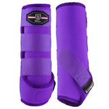 Harrison Howard Horse Sport Medicine Front Shock-Absorbing Boots All-Round Lower Limb Protection & Support Sport Boots Perfect for Endurance Training and Performance Pack of 2 Regal Purple M