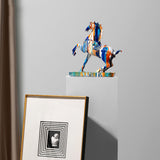 Nordic Art Ceramic Camouflage High-End Horse Ornaments