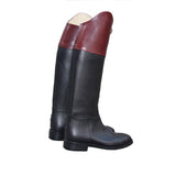 Contrasting Color Equestrian Riding Boots