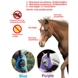‌UV Protection Horse Fly Mask Adjustable Breathable Mesh for Riding