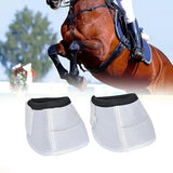 2Pcs Horse Bell Boots Horse Care Boot with Loop Closure Lightweight