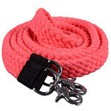 HILASON Braided Flat Cotton Roping Rein Trigger 1" X 7Ft Pink | Horse Racing | Barrel Rein Horse | Horse Racing Gifts