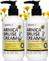 Reshape+ Arnica Bruise Relief Topical Cream For Bruising Swelling & Discoloration On Skin Natural Skin Care Homeopathic Arnica Lotion W/Vitamin K Horse Chestnut & Collagen 8 Fl Oz (2-Pack)