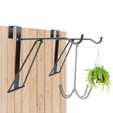 HDYEGY 2Pcs Collapsible HangerFoldable Horse Tack Utility Hanger for Hanging Over Trailer Door or Stall Board