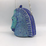 Horse Head Diamond Inlaid Dinner Jewel Bag