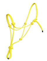 Horse Rope Halters - 11 Sizes - Miniature Foal Weanling Pony Cob/Arab Horse Warmblood Draft & Custom (Miniature Yellow)