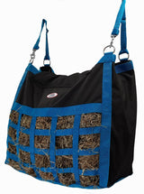 Paris Tack Supreme Slow Feed Top Load Hay Bag with Super Tough Bottom (Black and Turquoise)