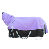 1600D Horse Blanket Winter Waterproof400g Warm Cotton Filling Liner 1600D Premium Turnout Horse BlanketMedium Weight Waterproof Blanket 72 inches