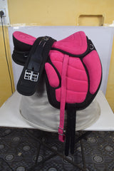 Freemax Synthetic Horse Saddle with Girth And Stirrups Size 13" to 18"