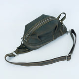 Crazy Horse Leather Crossbody Travel Bag